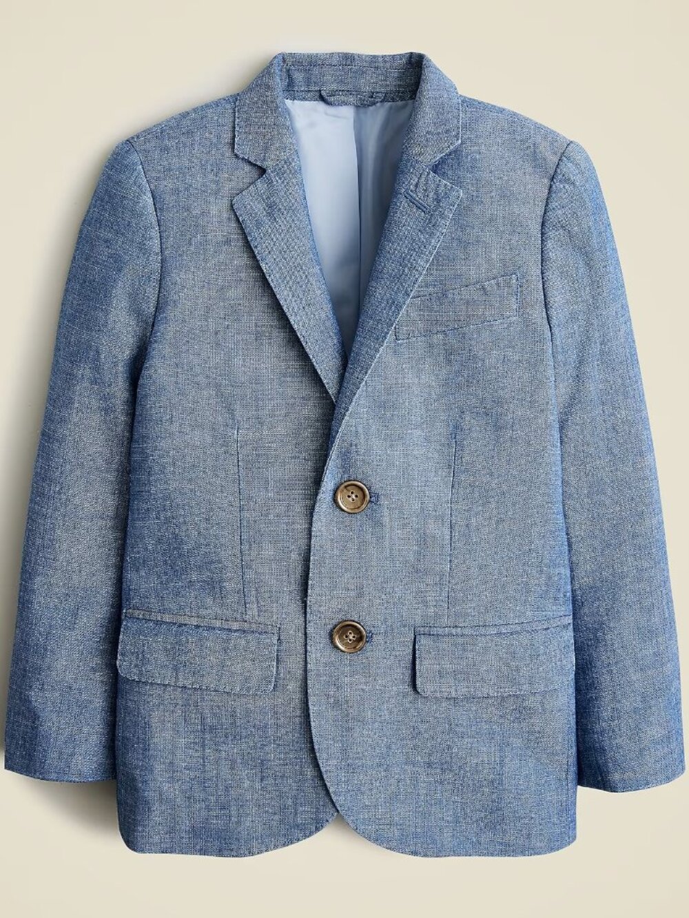 J. Crew Crewcuts Boys' Ludlow Blazer Jacket Chambray Size 14 Preppy Classic